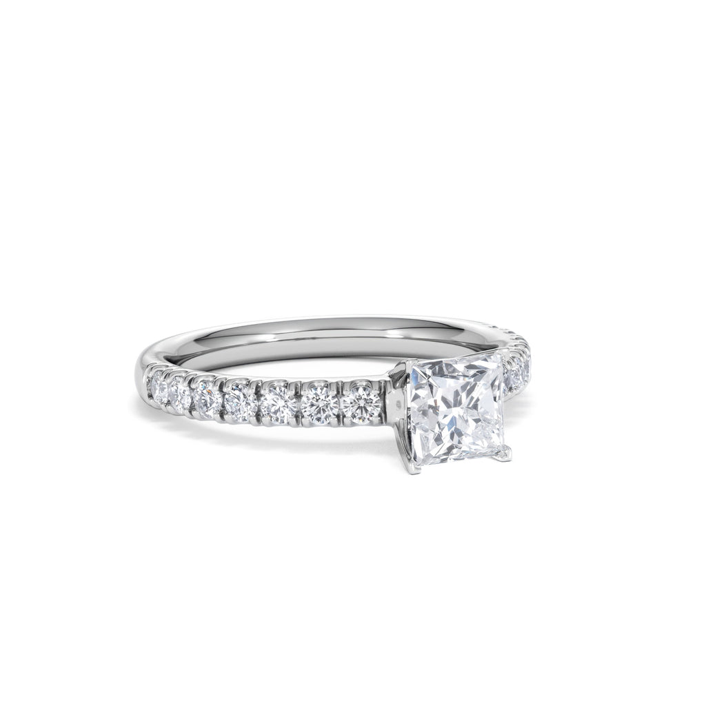 Katerina GIA Princess Diamond Engagement Ring Platinum 1.15ct H/SI