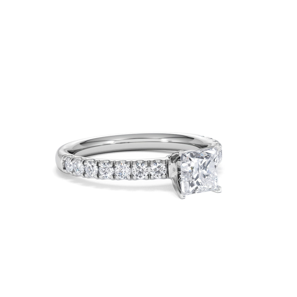 Katerina GIA Princess Diamond Engagement Ring Platinum 1.15ct H/SI