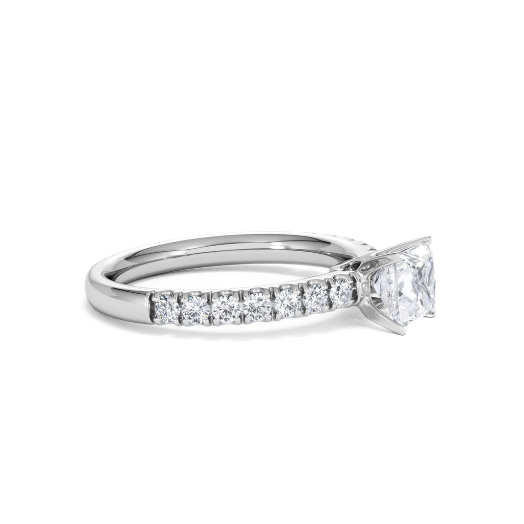 Katerina GIA Princess Diamond Engagement Ring Platinum 1.15ct H/SI