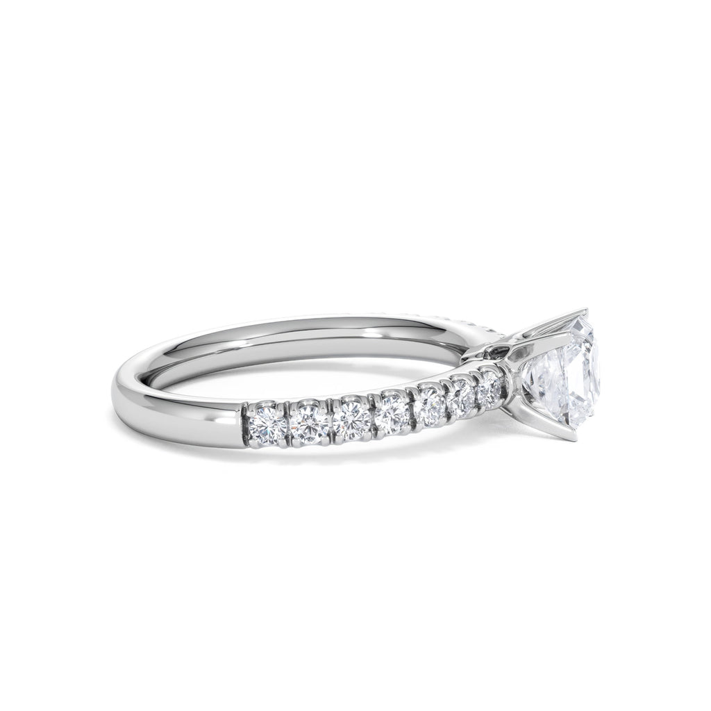 Katerina GIA Princess Diamond Engagement Ring Platinum 1.15ct H/SI