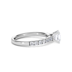 Katerina GIA Princess Diamond Engagement Ring Platinum 1.15ct H/SI