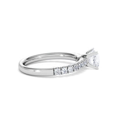 Katerina GIA Princess Diamond Engagement Ring Platinum 1.15ct H/SI