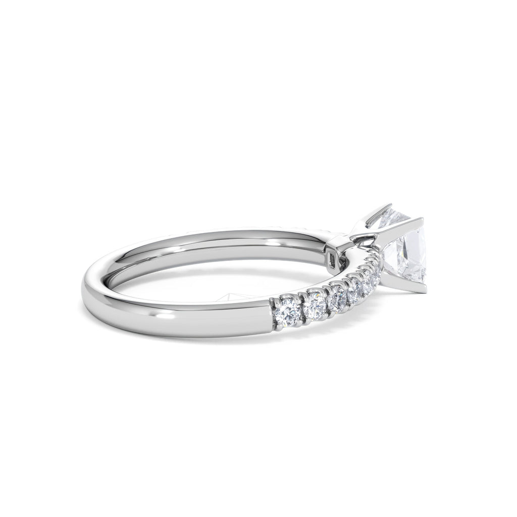 Katerina GIA Princess Diamond Engagement Ring Platinum 1.15ct H/SI