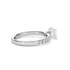 Katerina GIA Princess Diamond Engagement Ring Platinum 1.15ct H/SI