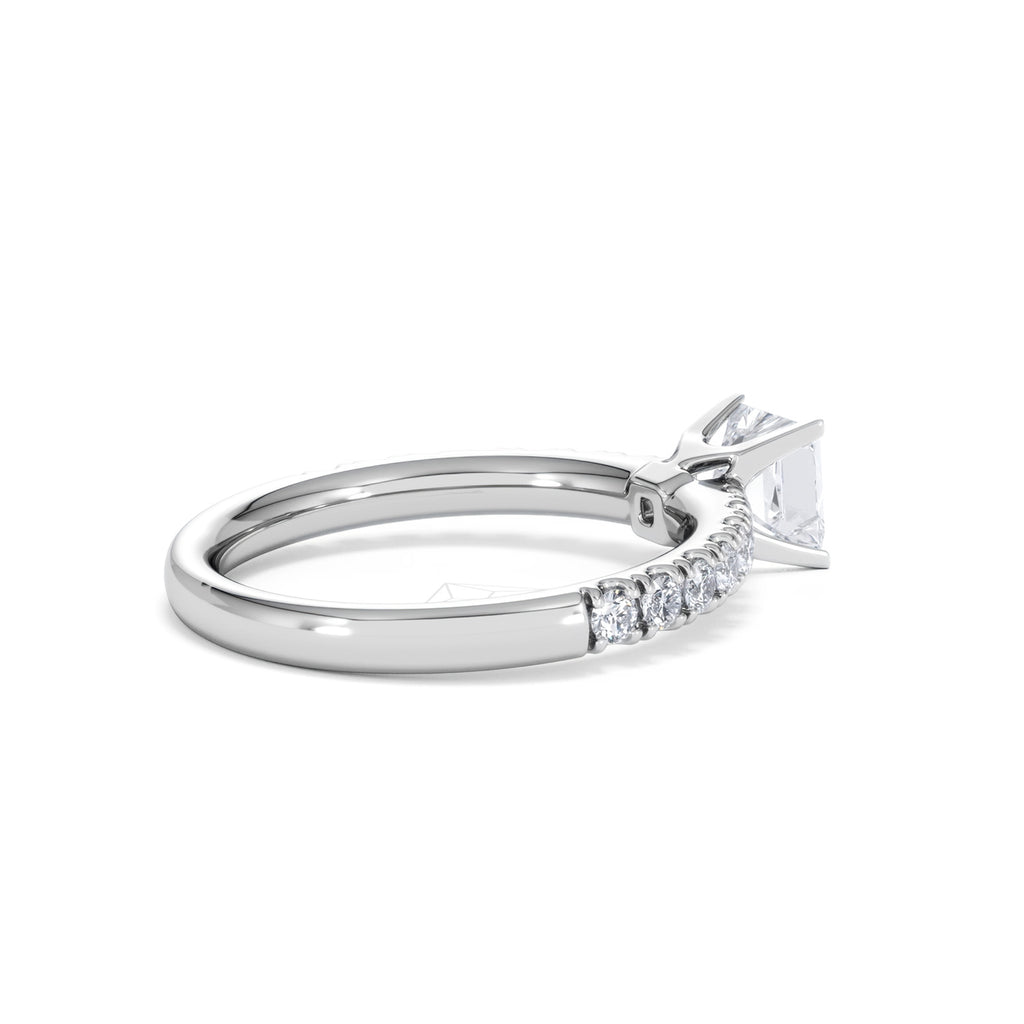 Katerina GIA Princess Diamond Engagement Ring Platinum 1.15ct H/SI