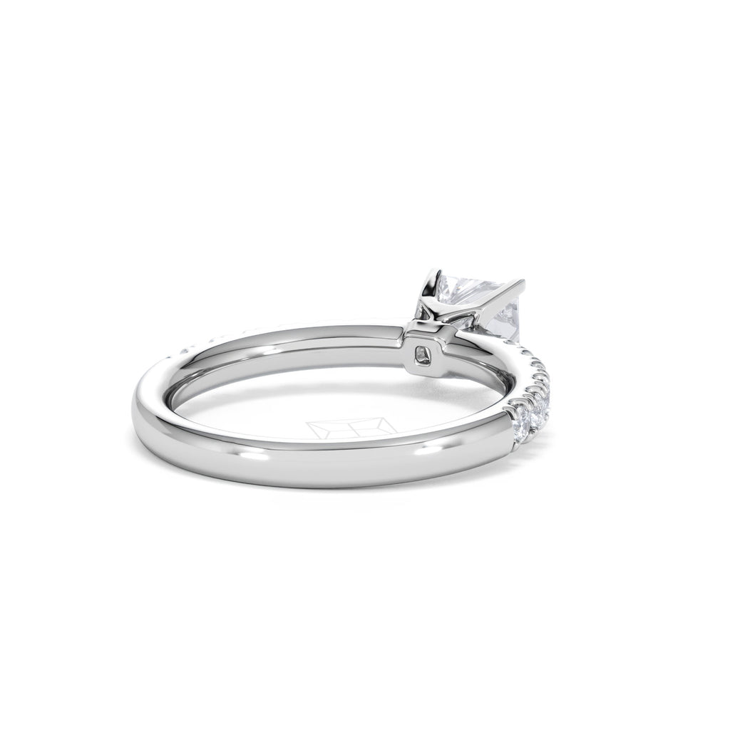 Katerina GIA Princess Diamond Engagement Ring Platinum 1.15ct H/SI