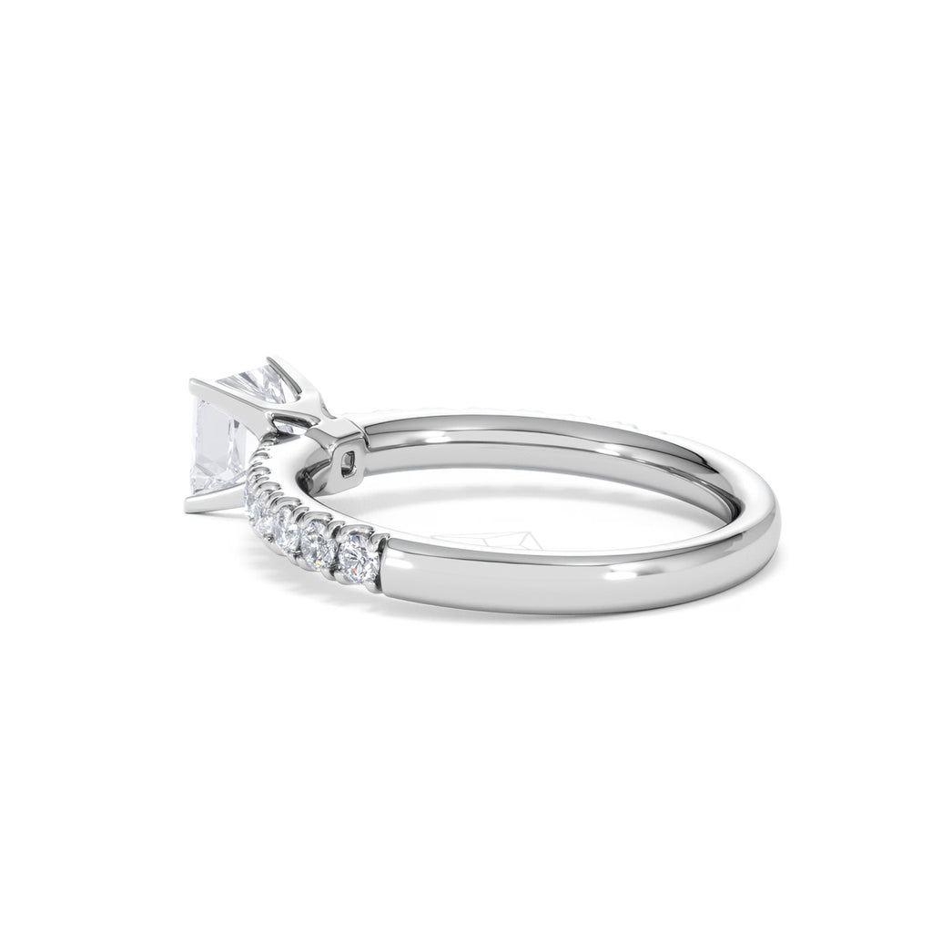 Katerina GIA Princess Diamond Engagement Ring Platinum 1.15ct H/SI