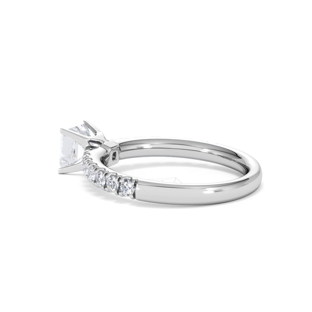Katerina GIA Princess Diamond Engagement Ring Platinum 1.15ct H/SI