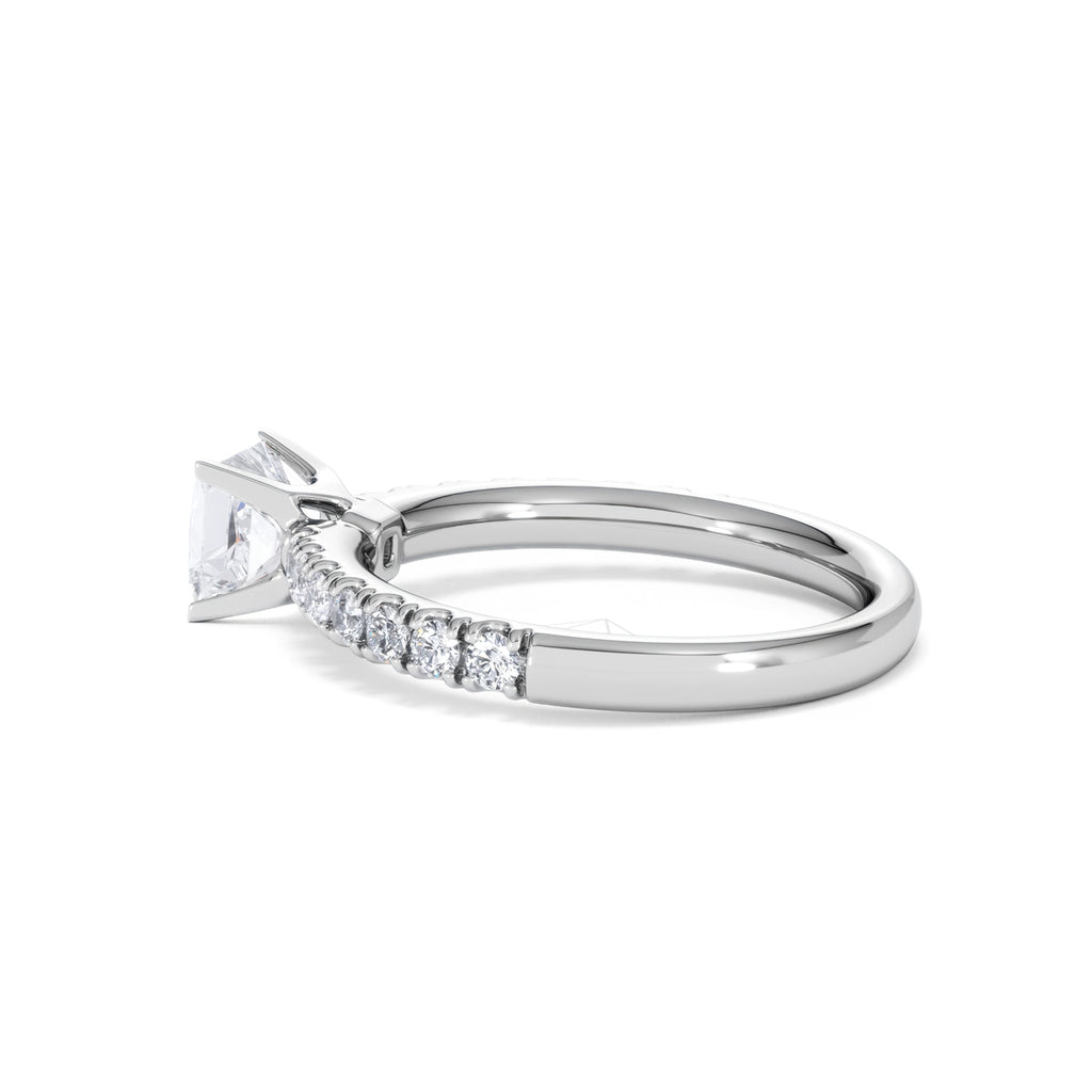 Katerina GIA Princess Diamond Engagement Ring Platinum 1.15ct H/SI