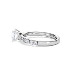 Katerina GIA Princess Diamond Engagement Ring Platinum 1.15ct H/SI