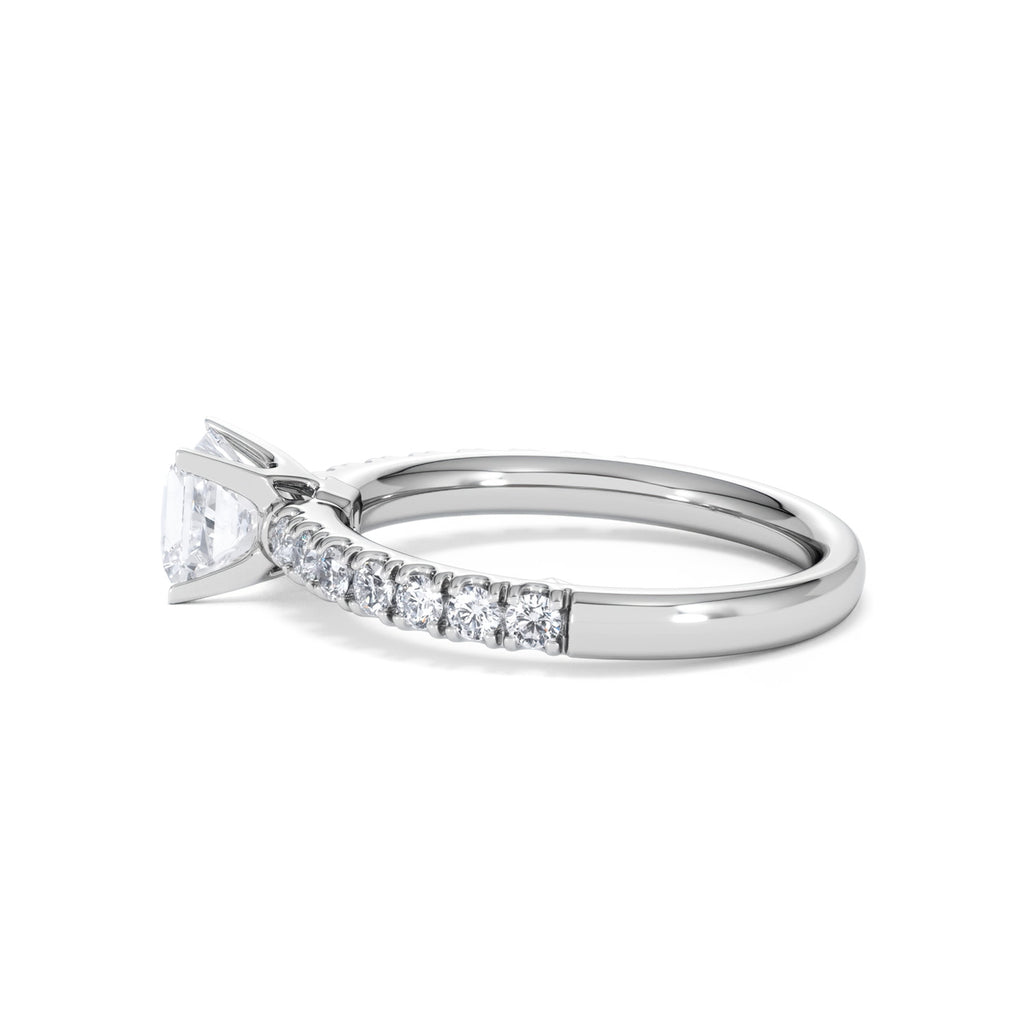 Katerina GIA Princess Diamond Engagement Ring Platinum 1.15ct H/SI