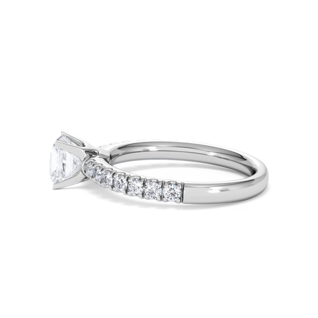 Katerina GIA Princess Diamond Engagement Ring Platinum 1.15ct H/SI