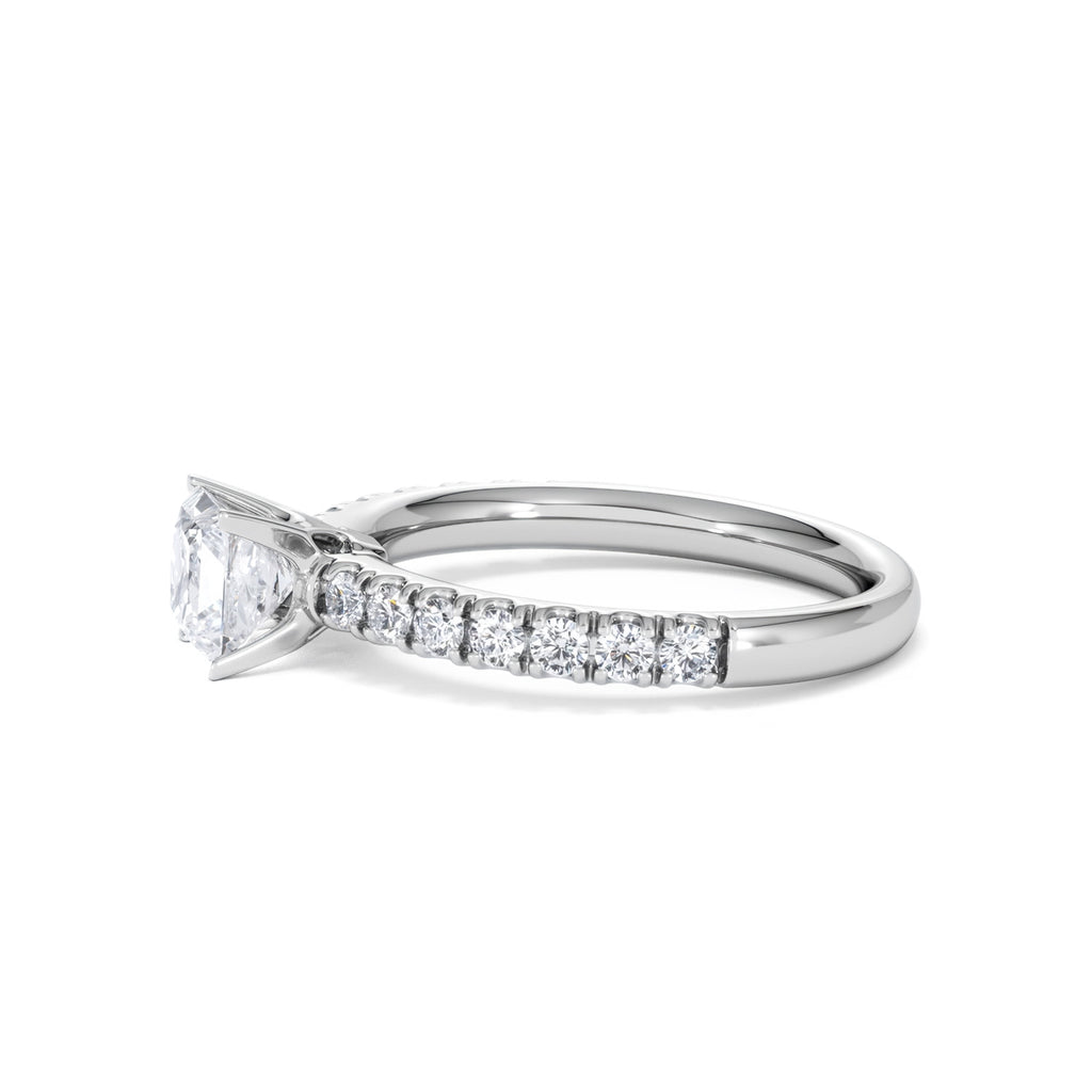 Katerina GIA Princess Diamond Engagement Ring Platinum 1.15ct H/SI