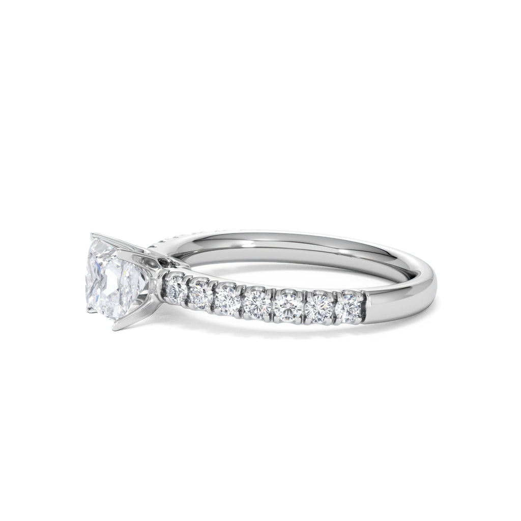 Katerina GIA Princess Diamond Engagement Ring Platinum 1.15ct H/SI