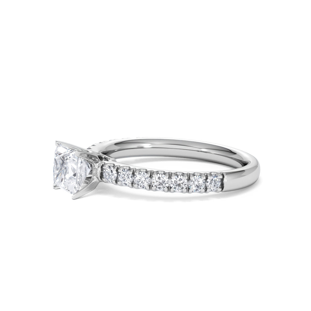 Katerina GIA Princess Diamond Engagement Ring Platinum 1.15ct H/SI