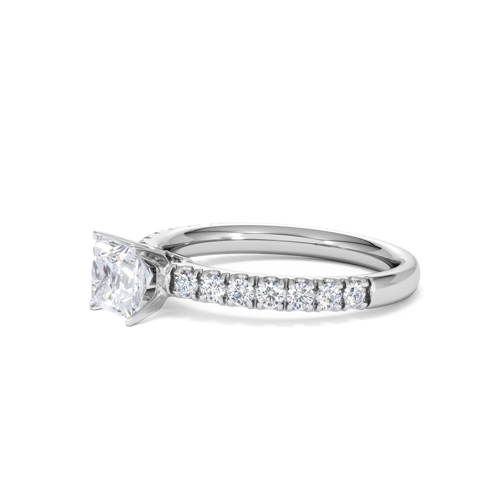 Katerina GIA Princess Diamond Engagement Ring Platinum 1.15ct H/SI