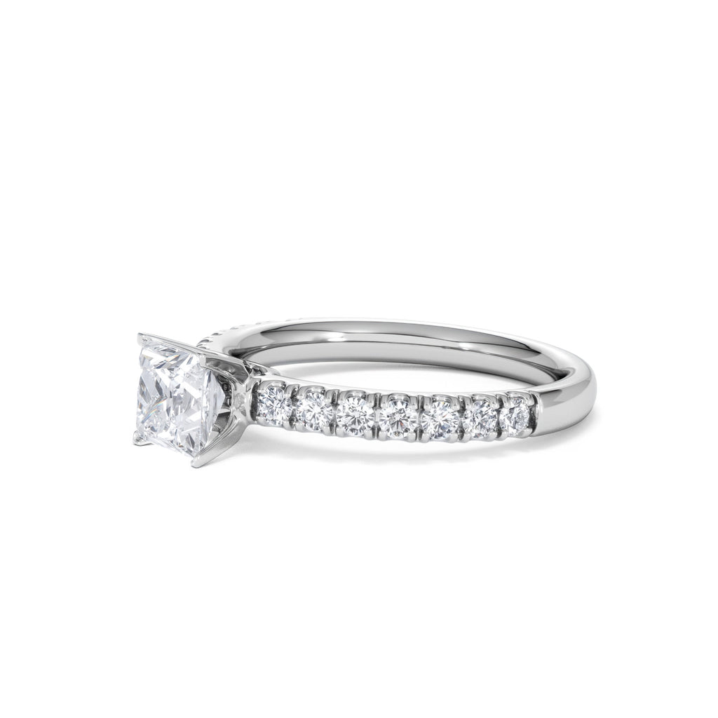 Katerina GIA Princess Diamond Engagement Ring Platinum 1.15ct H/SI