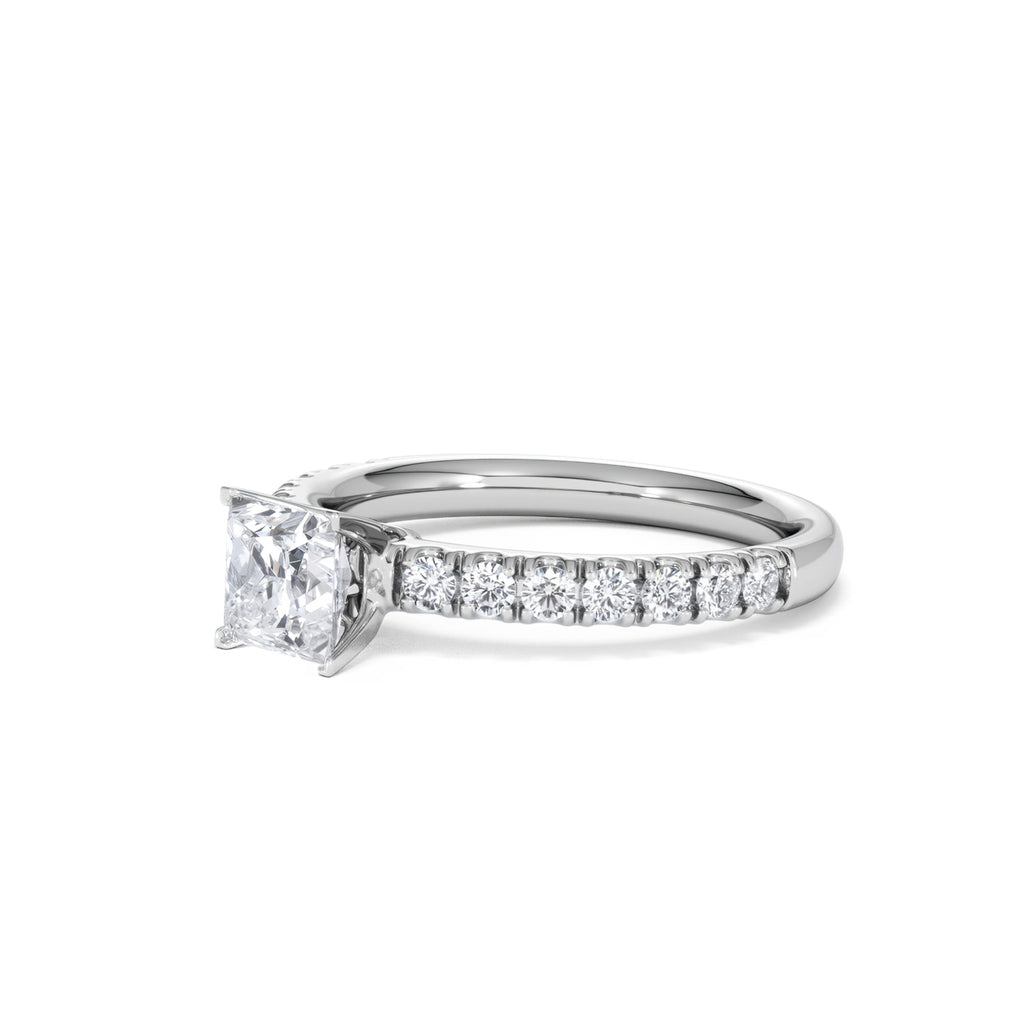 Katerina GIA Princess Diamond Engagement Ring Platinum 1.15ct H/SI