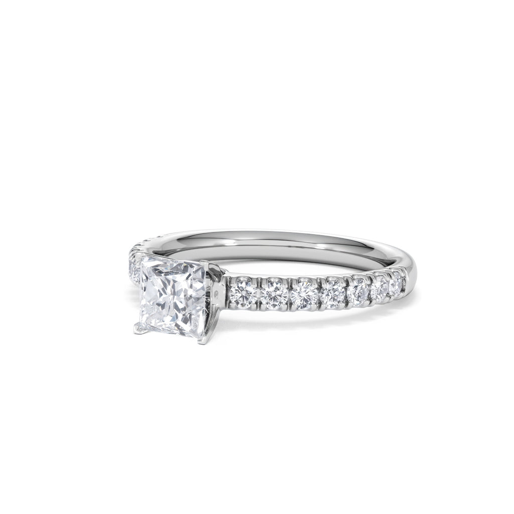 Katerina GIA Princess Diamond Engagement Ring Platinum 1.15ct H/SI