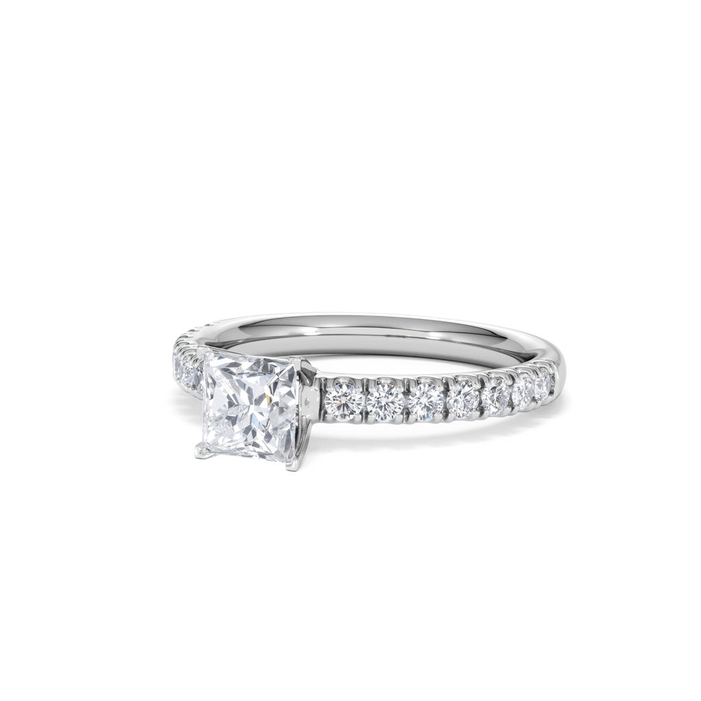 Katerina GIA Princess Diamond Engagement Ring Platinum 1.15ct H/SI