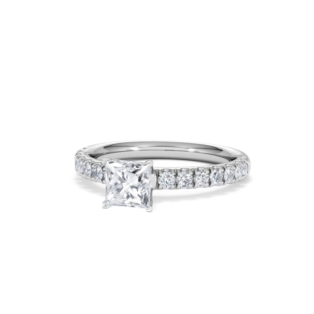 Katerina GIA Princess Diamond Engagement Ring Platinum 1.15ct G/SI2