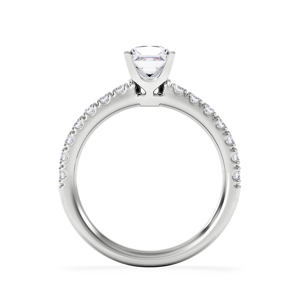 Katerina GIA Princess Diamond Engagement Ring Platinum 1.15ct H/SI