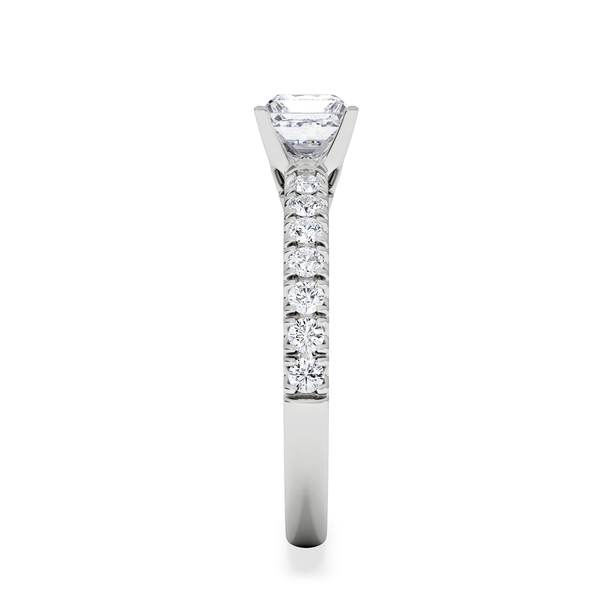 Katerina GIA Princess Diamond Engagement Ring Platinum 1.15ct H/SI