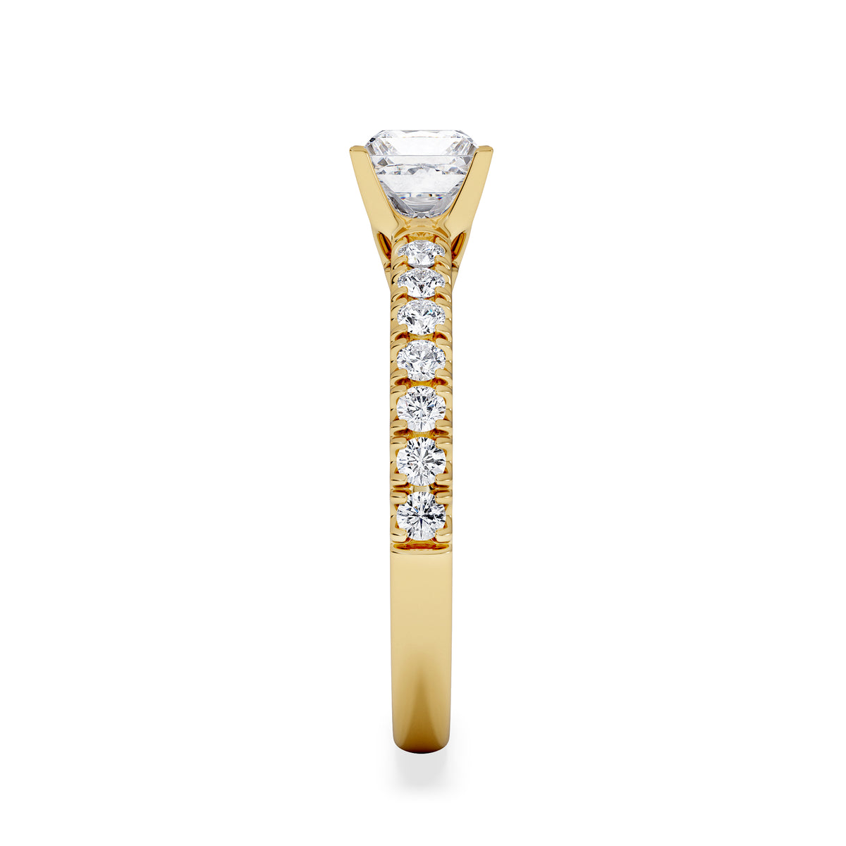 Katerina GIA Princess Diamond Engagement Ring 18K Gold 1.15ct G/SI2