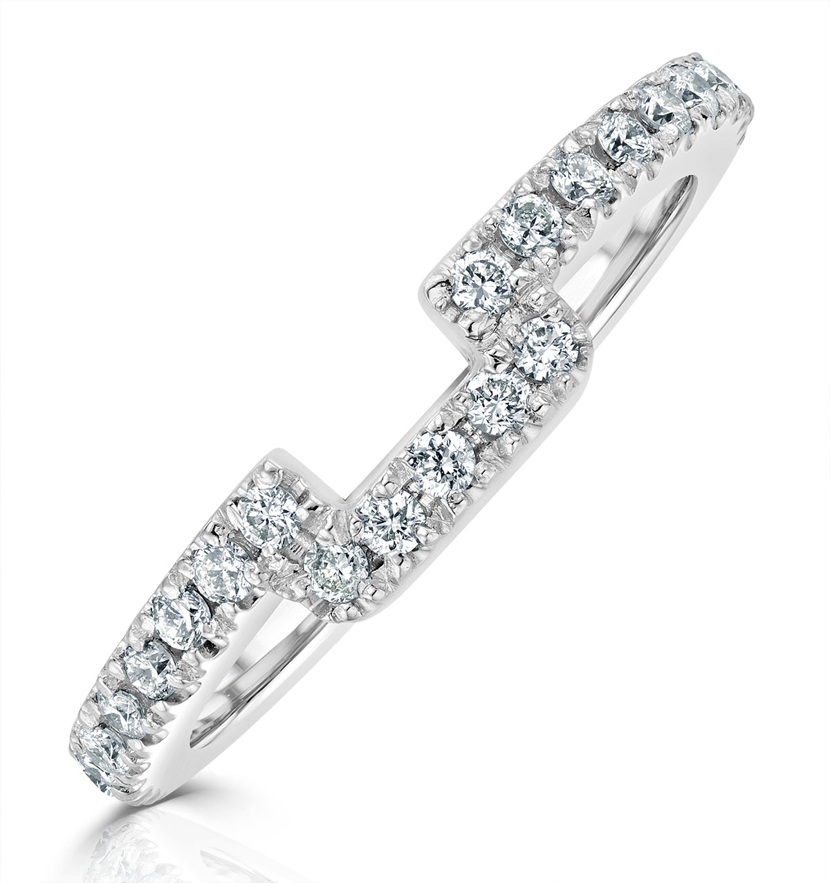 Annabelle Matching Wedding Band 0.30ct G/Si Diamond in 18K White Gold