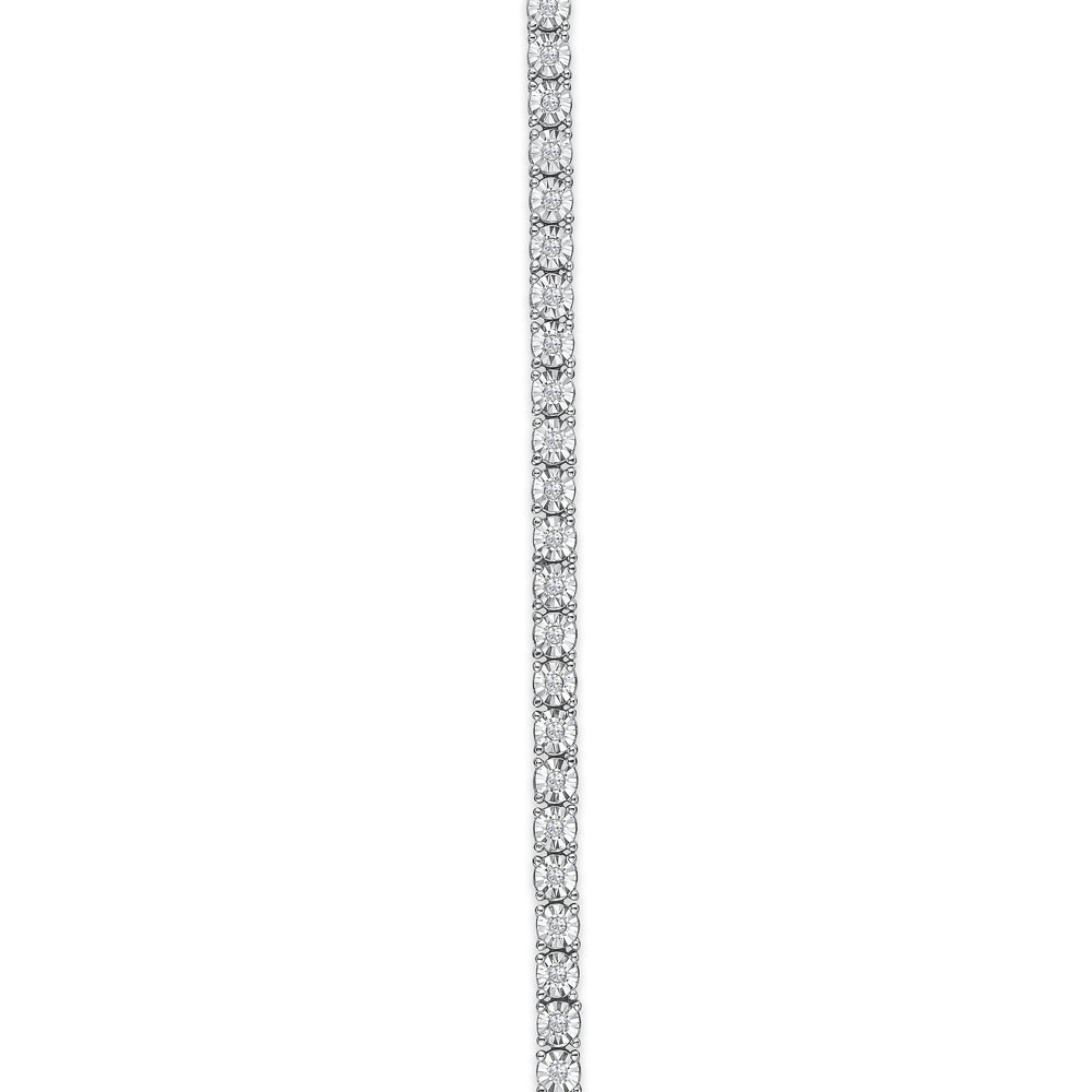 Brilliance Silver Lab Diamond Set 0.57ct Tennis Bracelet