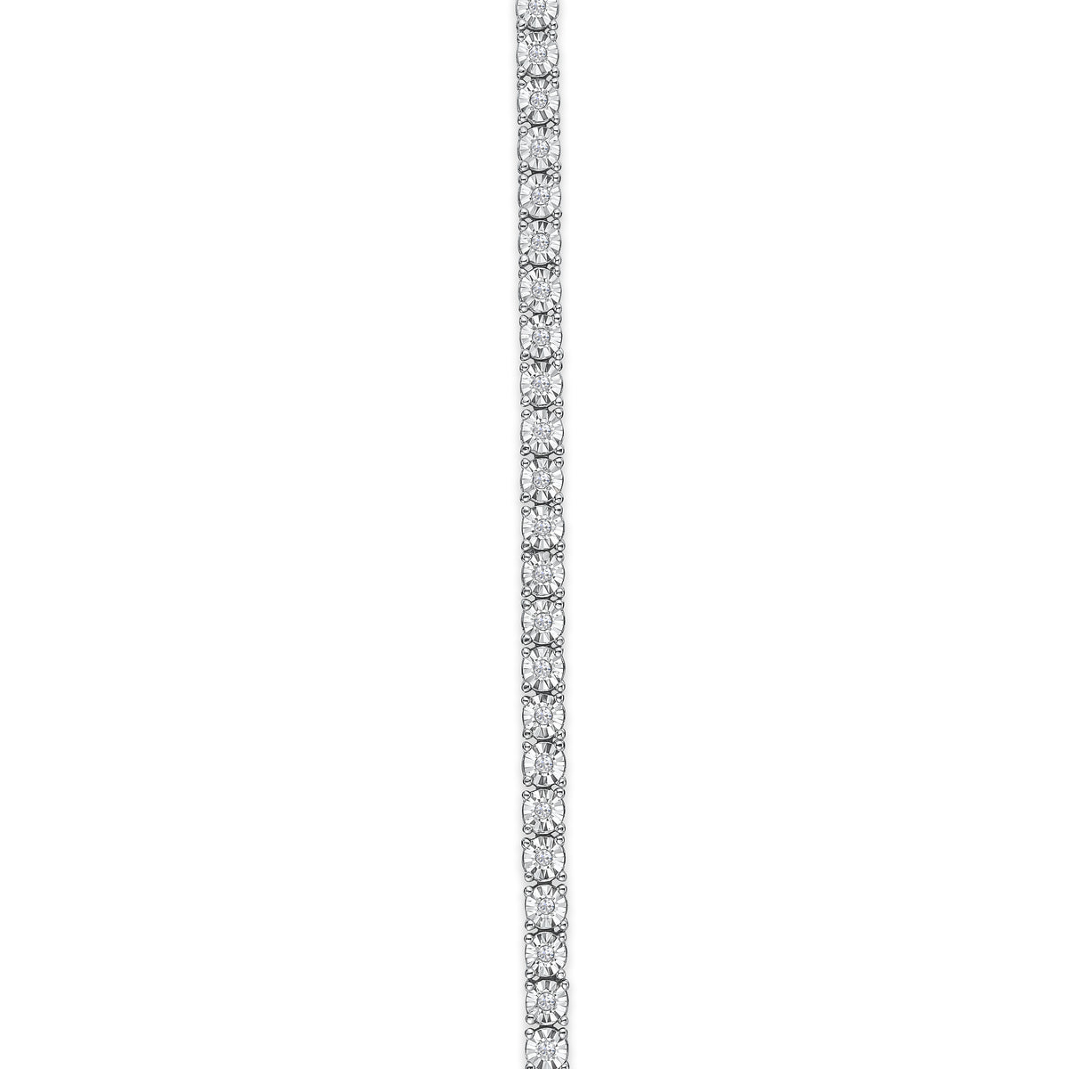 Brilliance Silver Lab Diamond Set 0.57ct Tennis Bracelet