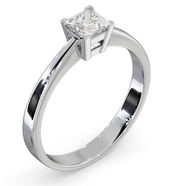 Certified Lauren Platinum Diamond Engagement Ring 0.50CT-F-G/VS