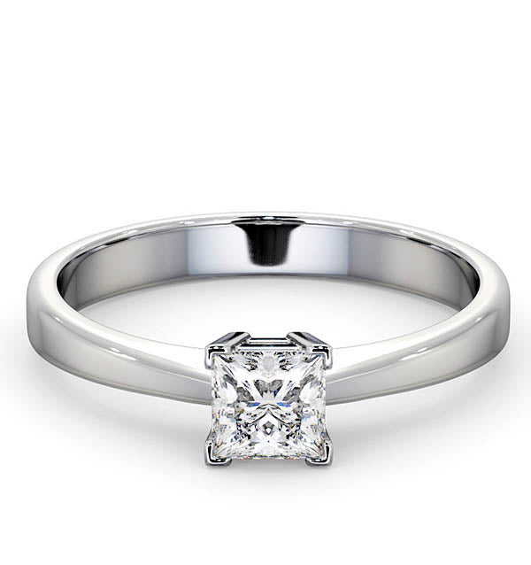 Certified Lauren Platinum Diamond Engagement Ring 0.50CT-F-G/VS