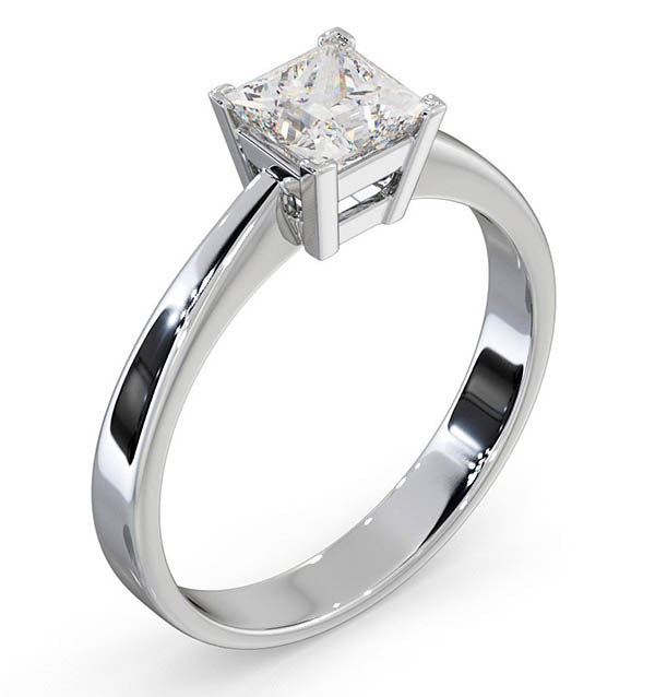 Certified Lauren Platinum Diamond Engagement Ring 0.75CT-G-H/SI