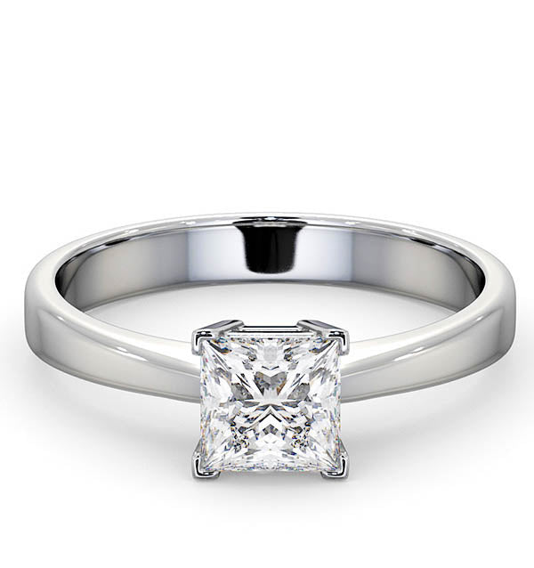Certified Lauren Platinum Diamond Engagement Ring 0.75CT-G-H/SI