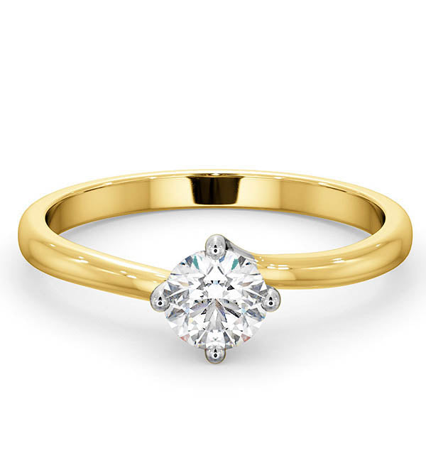Half Carat Diamond Engagement Ring Lily Lab G/SI1 18K Gold
