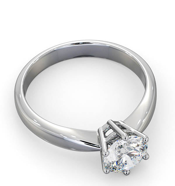 Certified High Set Chloe 18KW DIAMOND Engagement Ring 1.00CT