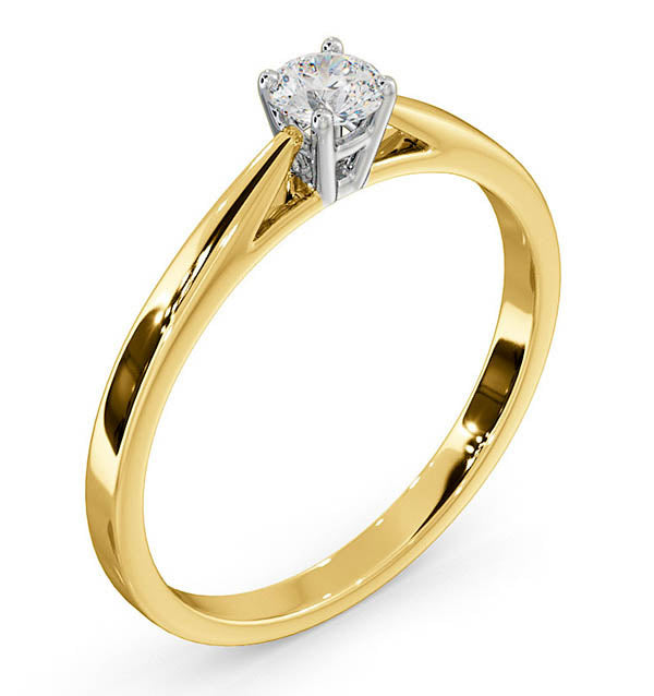 Engagement Ring Elysia 0.25ct Lab Diamond G/Vs in 18K Gold