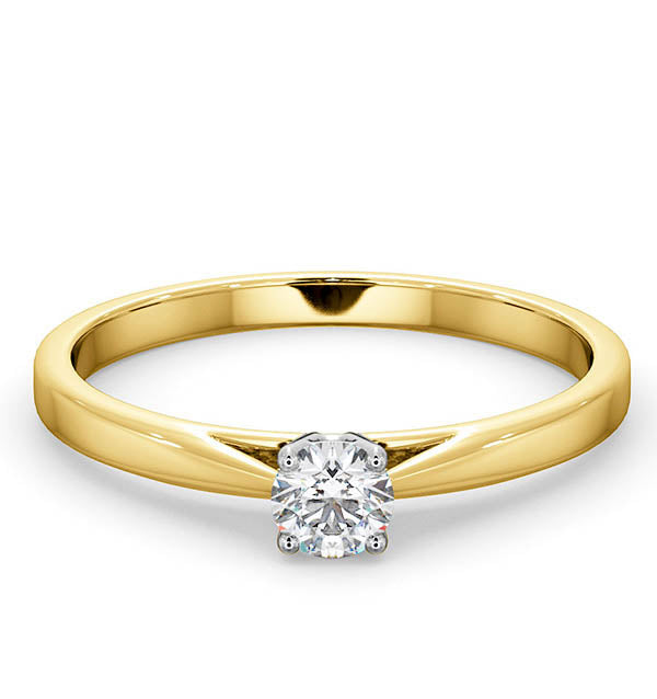 Engagement Ring Elysia 0.25ct Lab Diamond G/Vs in 18K Gold