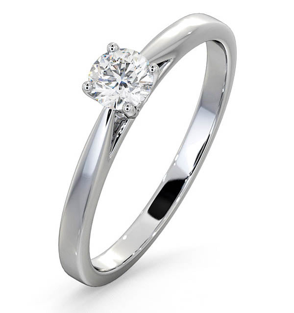 Engagement Ring Elysia 0.33ct Lab Diamond H/Si in Platinum
