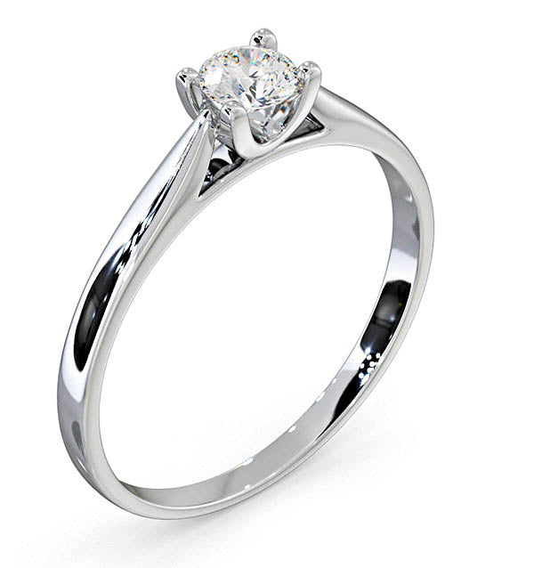 Engagement Ring Grace 0.25ct Lab Diamond H/Si in 18K White Gold