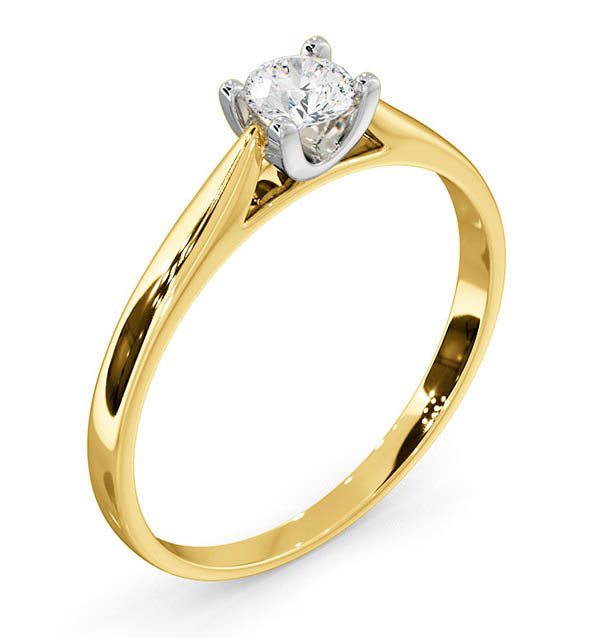 Engagement Ring Grace 0.25ct Lab Diamond H/Si in 18K Gold