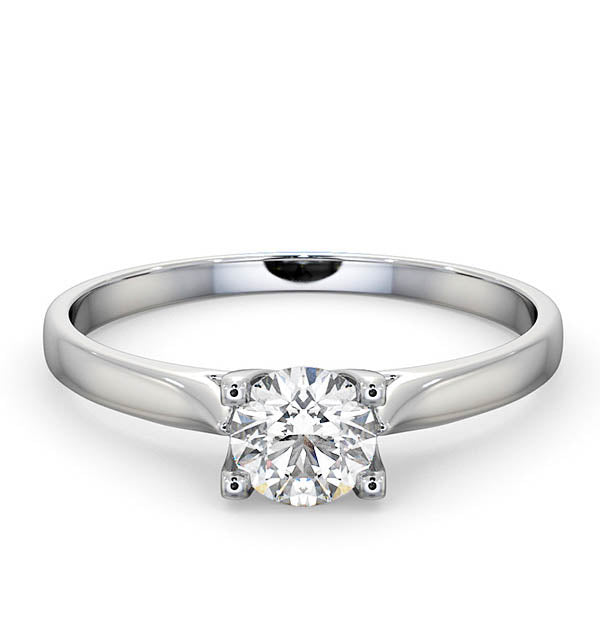 Certified 0.50CT Grace Platinum Engagement Ring G/SI1