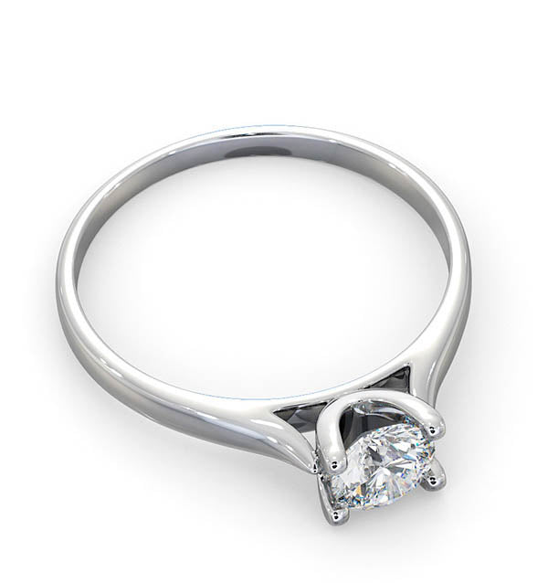 Certified 0.50CT Grace Platinum Engagement Ring G/SI1