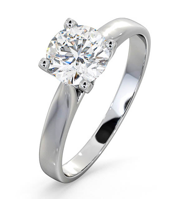 Certified 1.00CT Grace Platinum Engagement Ring G/VS