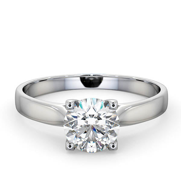 Certified 1.00CT Grace Platinum Engagement Ring G/VS