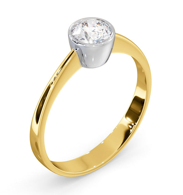 Diamond Engagement Ring - Round Emily 0.50CT 18K Gold