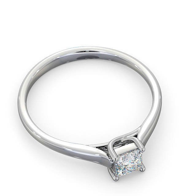 Certified Lucy Platinum Diamond Engagement Ring 0.33CT-F-G/VS