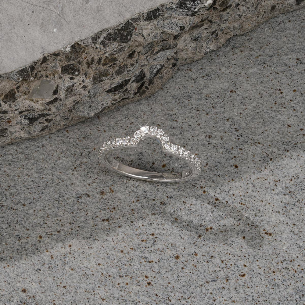 Diana Matching Wedding Band 0.40 ct G/Si Diamond in Platinum