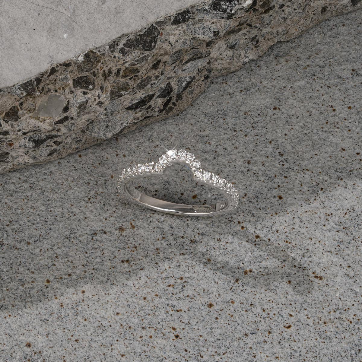 Diana Matching Wedding Band 0.40 ct G/Si Diamond in Platinum
